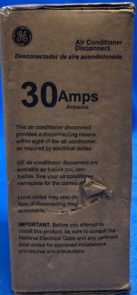 30 Amp Air Conditioner Disconnect Switch - Used Open Box