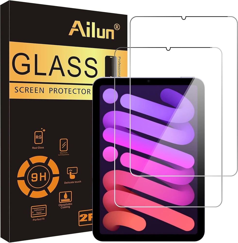 2 Pack Screen Protector for iPad Mini 7 & 6 8.3 Inch Tempered Glass