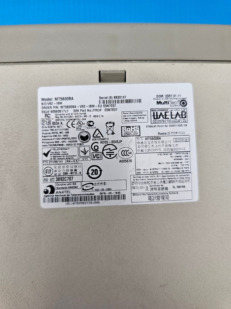 MULTITECH - IBM - V92 - MT5600BA MODEM