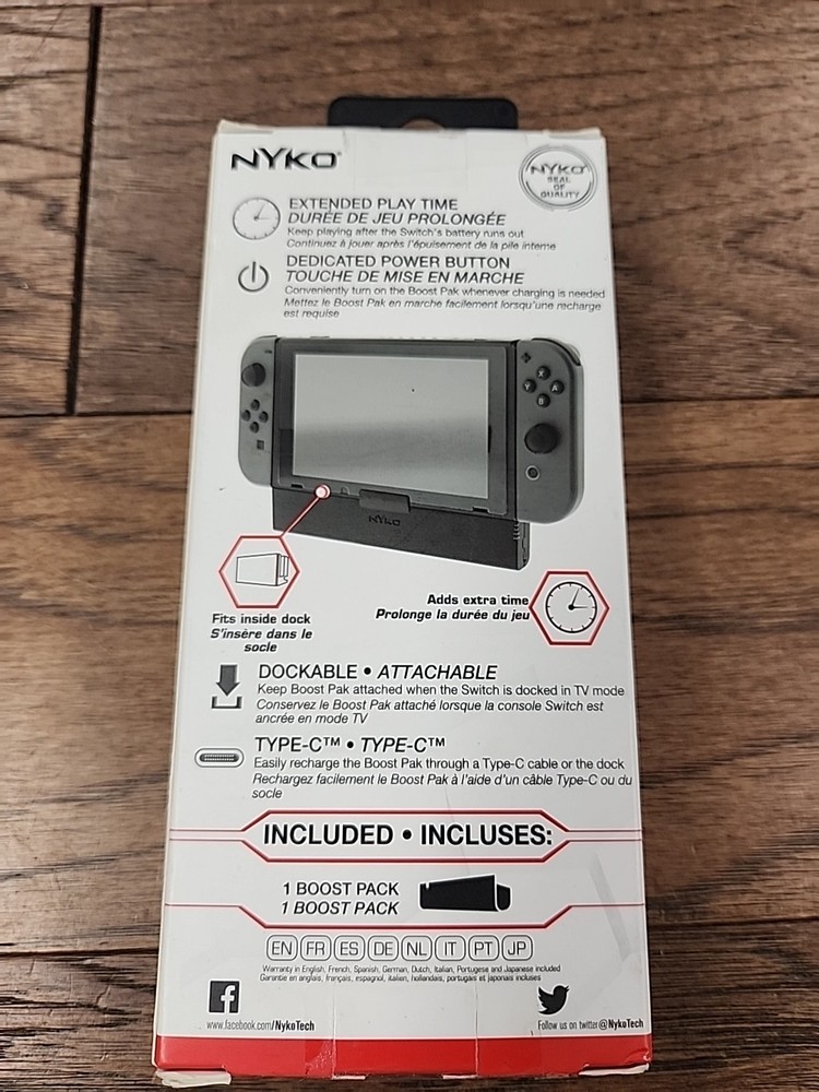Nyko Boost Pak Dockable Battery Park Nintendo Switch