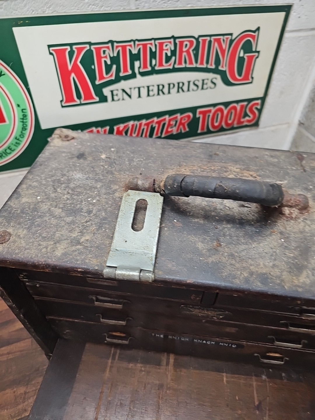 Q29- Union 6 Drawers Wood Machinist Chest Tool Box Antique Chest Tool Box