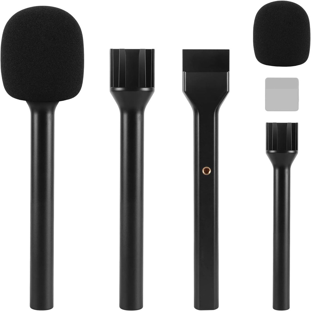 Microphone Interview Handle Interview GO Handheld Adapter with Foam for RODE Wir