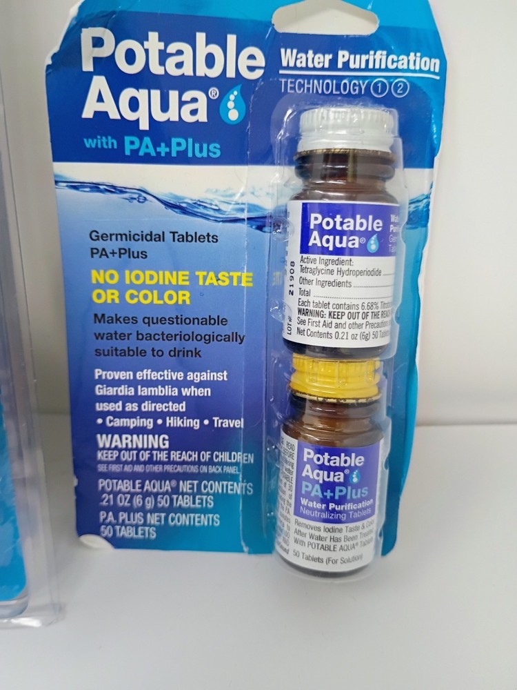 Sawyer Micro Squeeze Water Filter And Potable Aqua PA+ Bundle