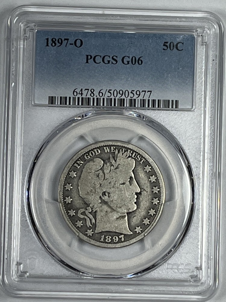 1897-O Barber Half Dollar : PCGS G06