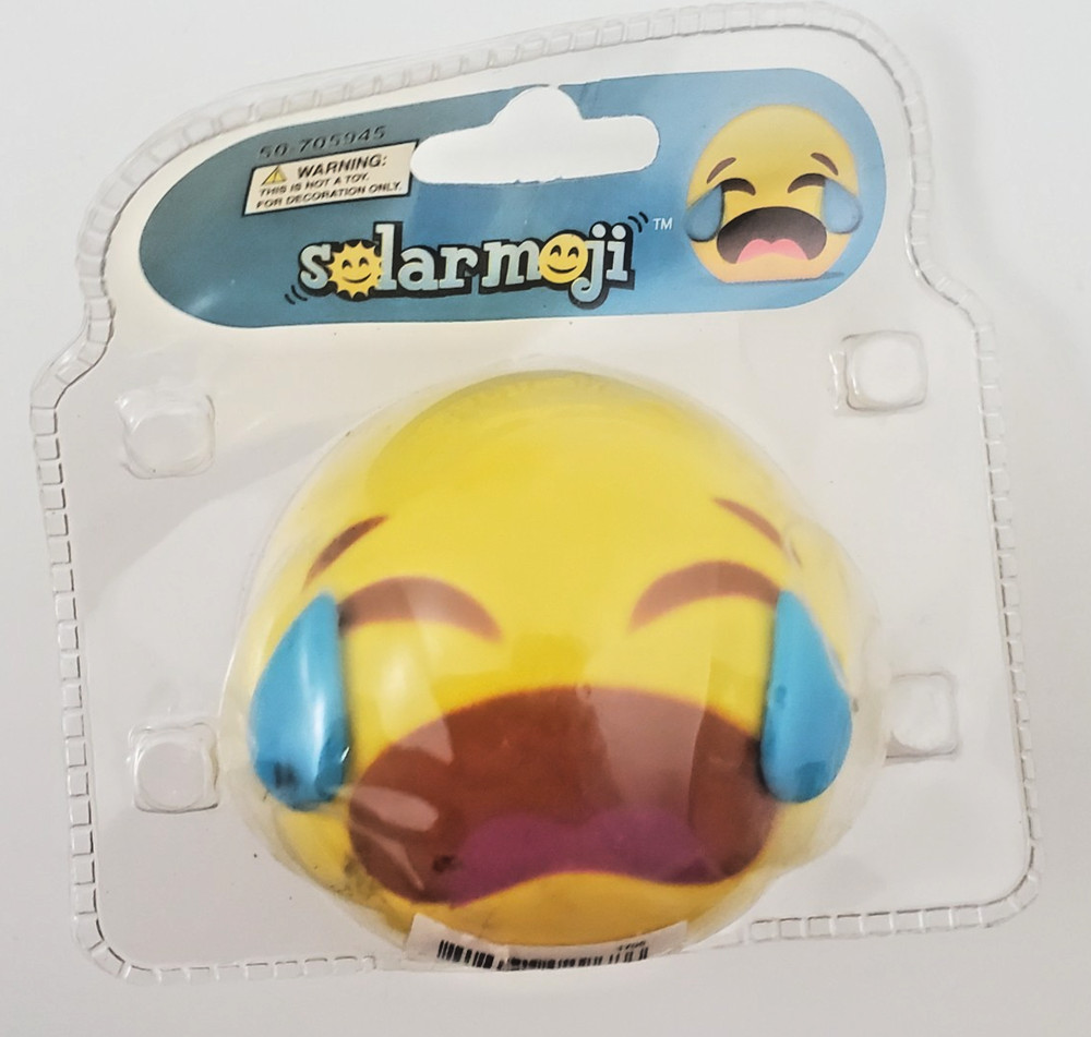 2PC sad crying emoji BOBBLEHEAD SOLAR gift