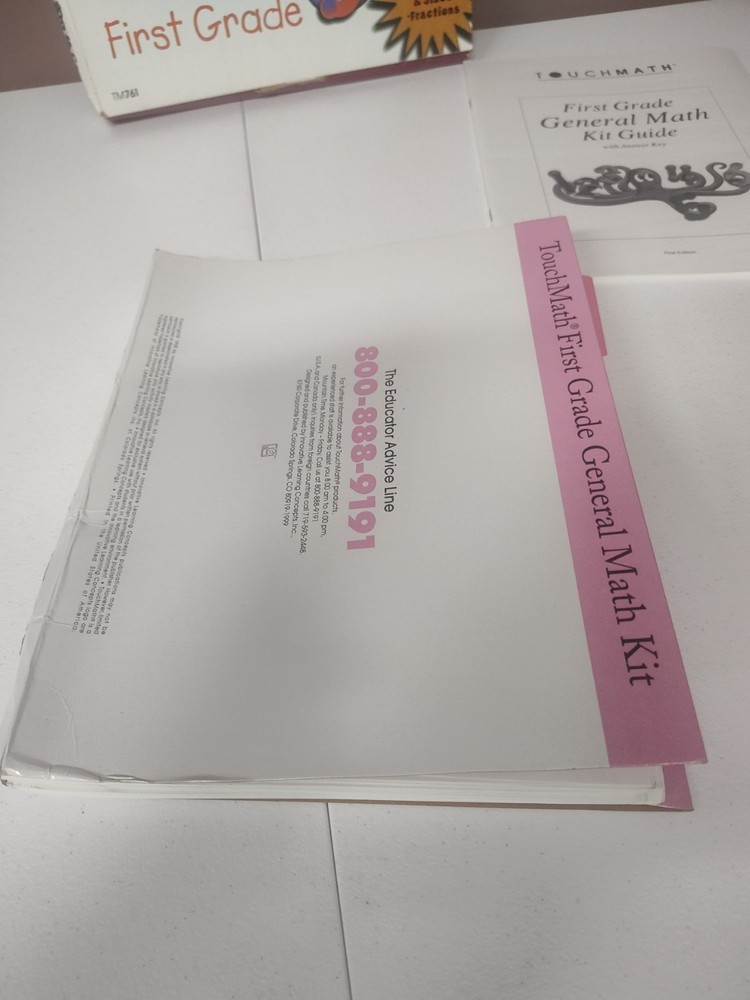 TouchMath General Math Kit First Grade Missing Some Pages 1998 Worksheets TM761