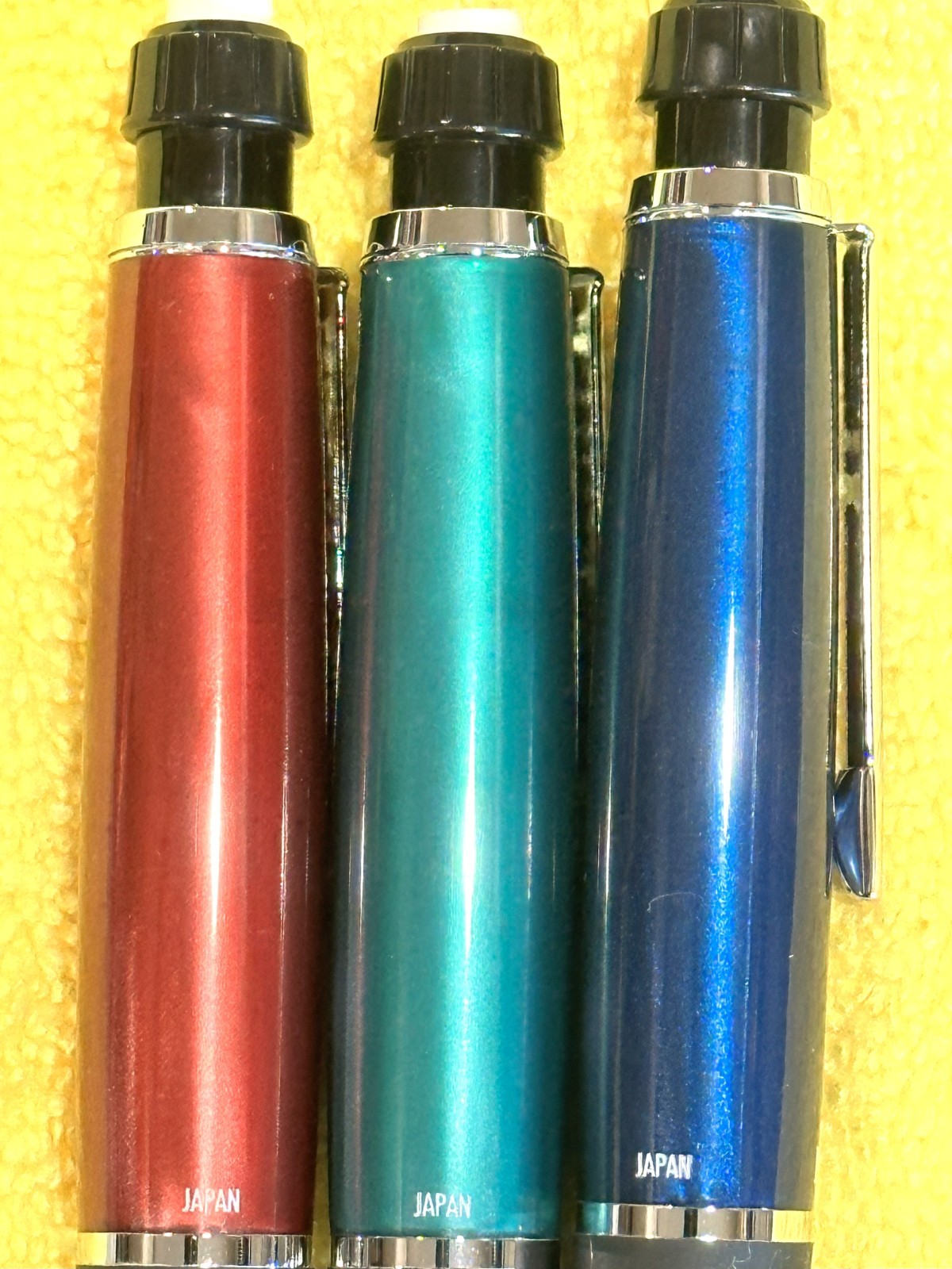 Paper Mate PhD Pencils .5mm Rare Cherry Red, Forrest Green, Midnight Blue -Xmas!