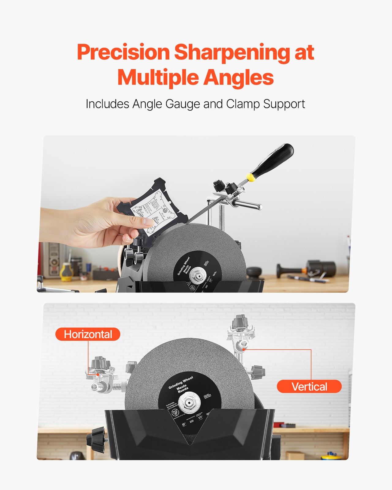 VEVOR 8-Inch Water-Cooled Wet Sharpening System 155RPM Bench Grinder for Knife