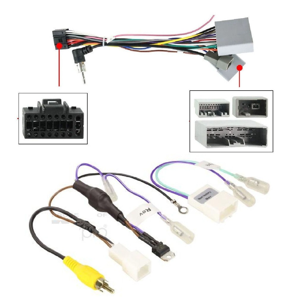 ANDROID HEAD UNIT CABLING POWER STEERING ANTENNA  FOR SUBARU OUTBACK 2000-2008