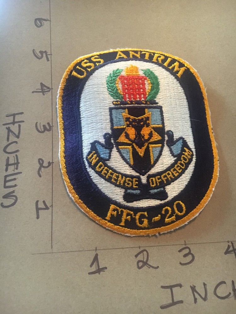 US Navy USS Antrim FFG-20 patch 4/22/25