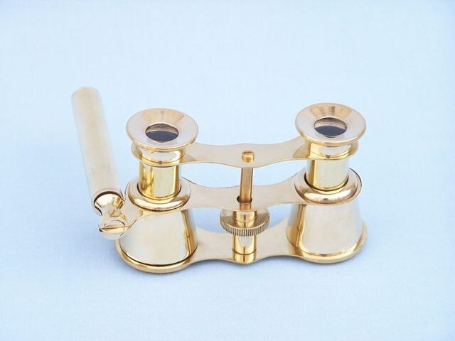 Scouts Solid Brass Binocular w/Handle 4"
