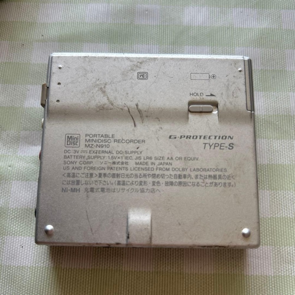 SONY Walkman MZ-N910 MD Recorder Player Untested Used From Japan
