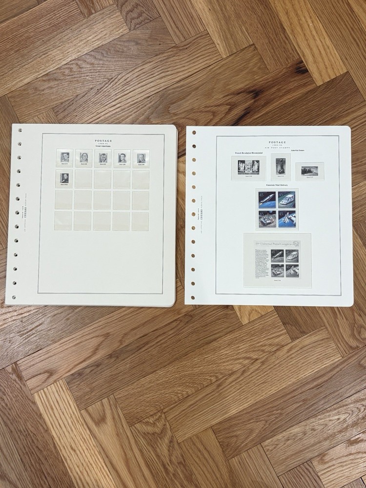 Scott Platinum Hingeless Pages For Years 1990-1992