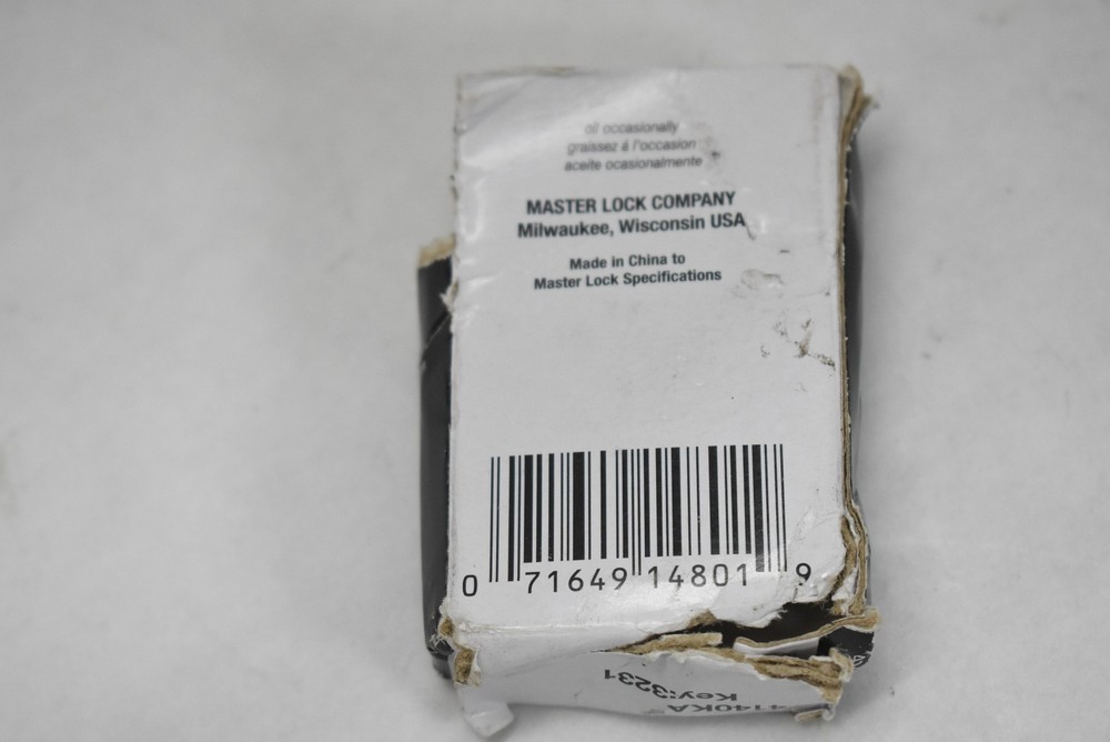 Master Lock Solid Brass Padlock V Line Keyed with 2 Keys Small Lock New Open Box