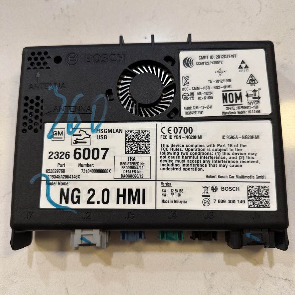 2014-2016 GM HUMAN MACHINE INTERFACE HMI MODULE OEM *UNLOCK EXTRA FEE* 23266007