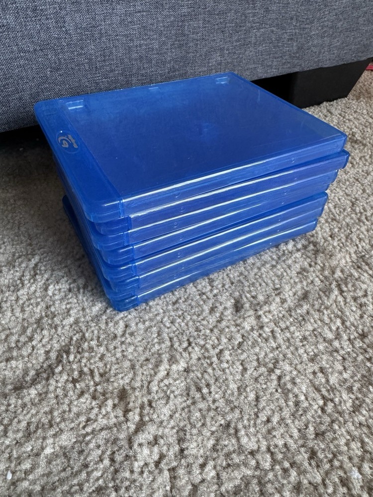 8x Empty Blu-ray Cases 1-Disc