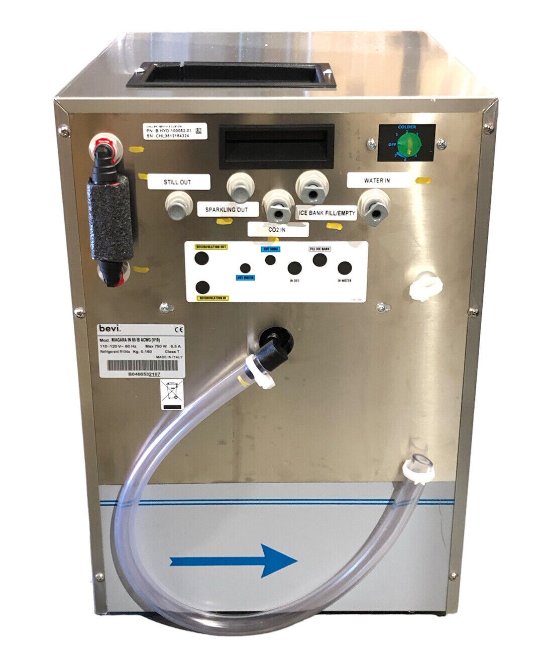 BEVI Niagara IN 65 IB ACWG Under Counter Chiller Only for Countertop Dispenser