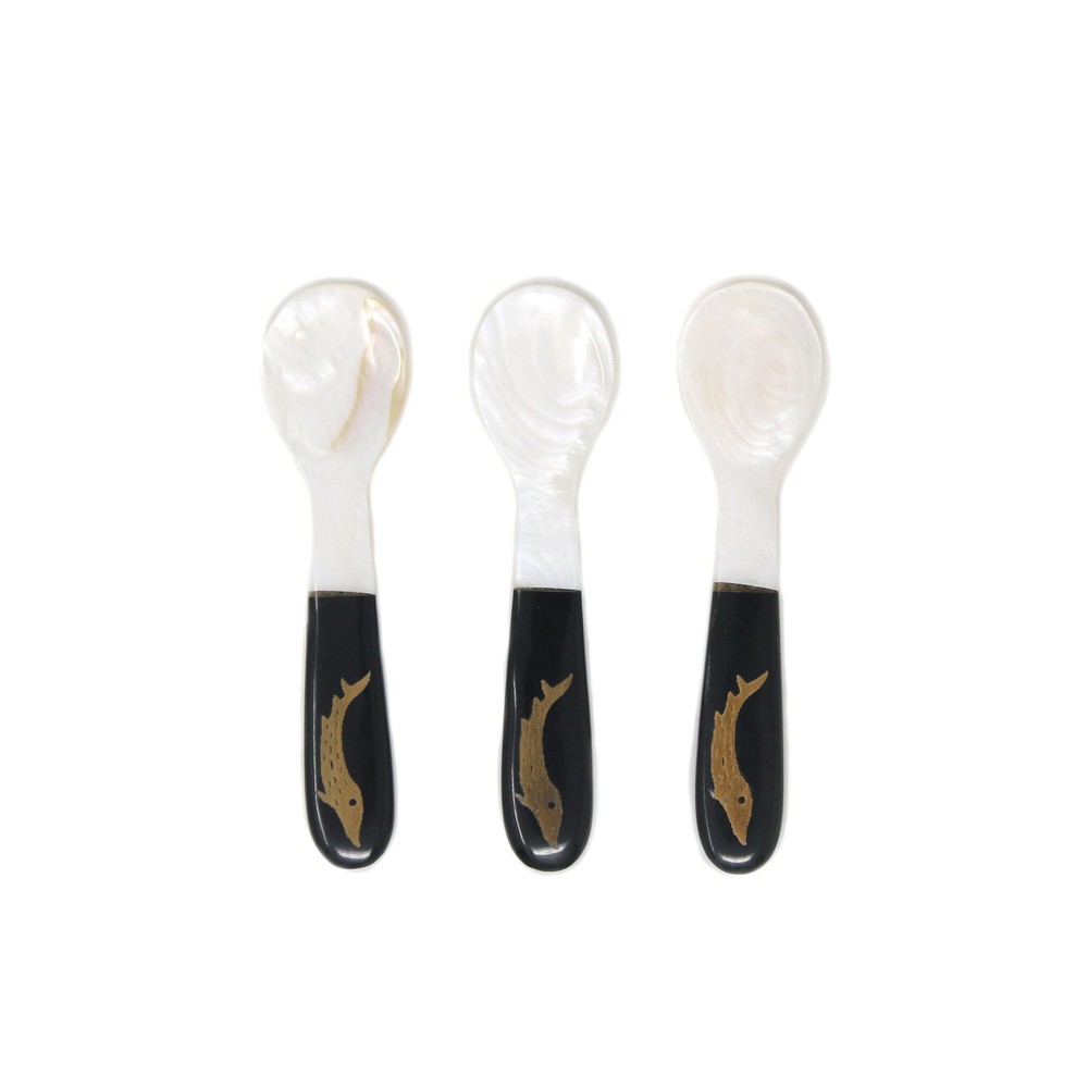 Shell and Horn Sturgeon Caviar Spoon