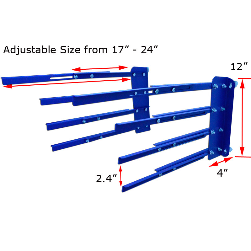 4 Layers Screen Frame Storage Rack Silk Screen Wall Mounted Holder Orginazer