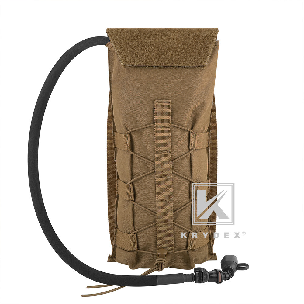 KRYDEX Tactical Hydration Carrier Pack MOLLE Pack Modular 3L Water Bladder Coyot