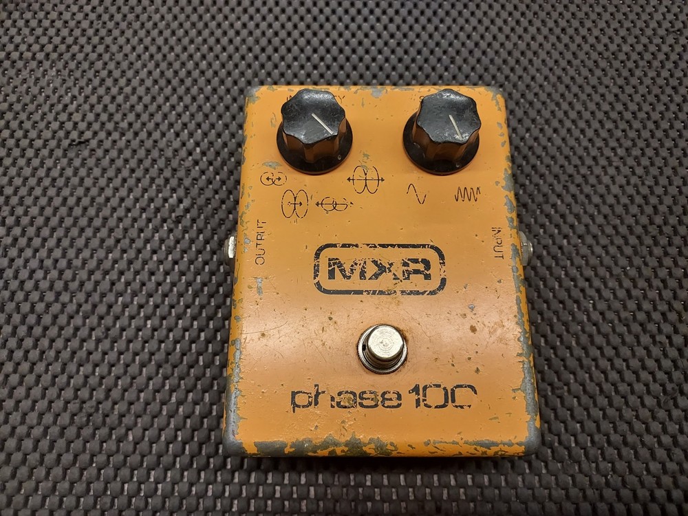 1978 MXR Phase 100 Stompbox Effect Pedal Phaser Phasor Block Logo