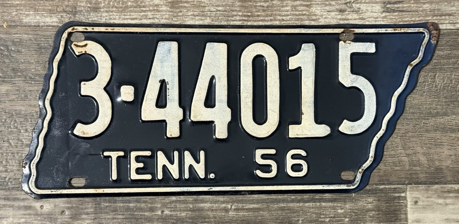 1956 Tennessee license plate-good Original Condition As Shown- # 3 44015