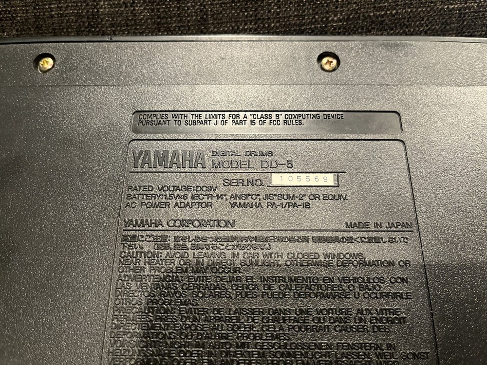 Yamaha DD-5 Digital Drums Untested