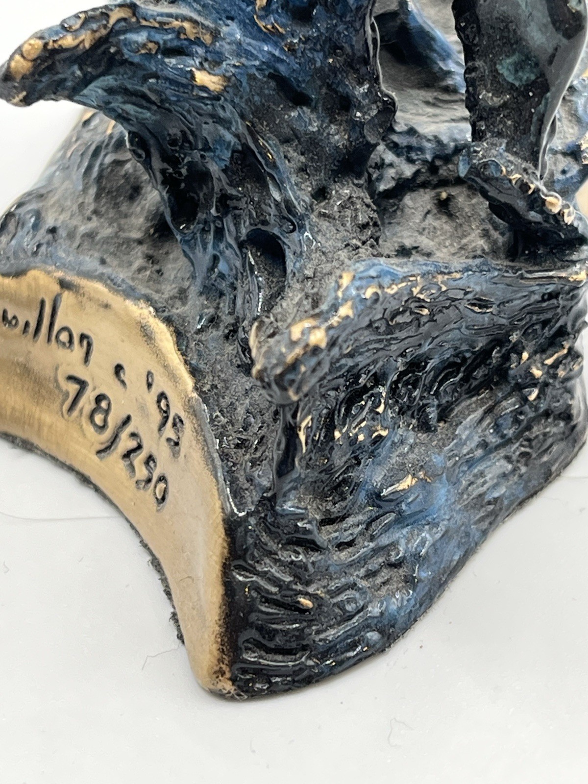 Joseph Francis Quillan "Babies Breath" Bronze Dolphin Sculpture Signed Ltd Ed