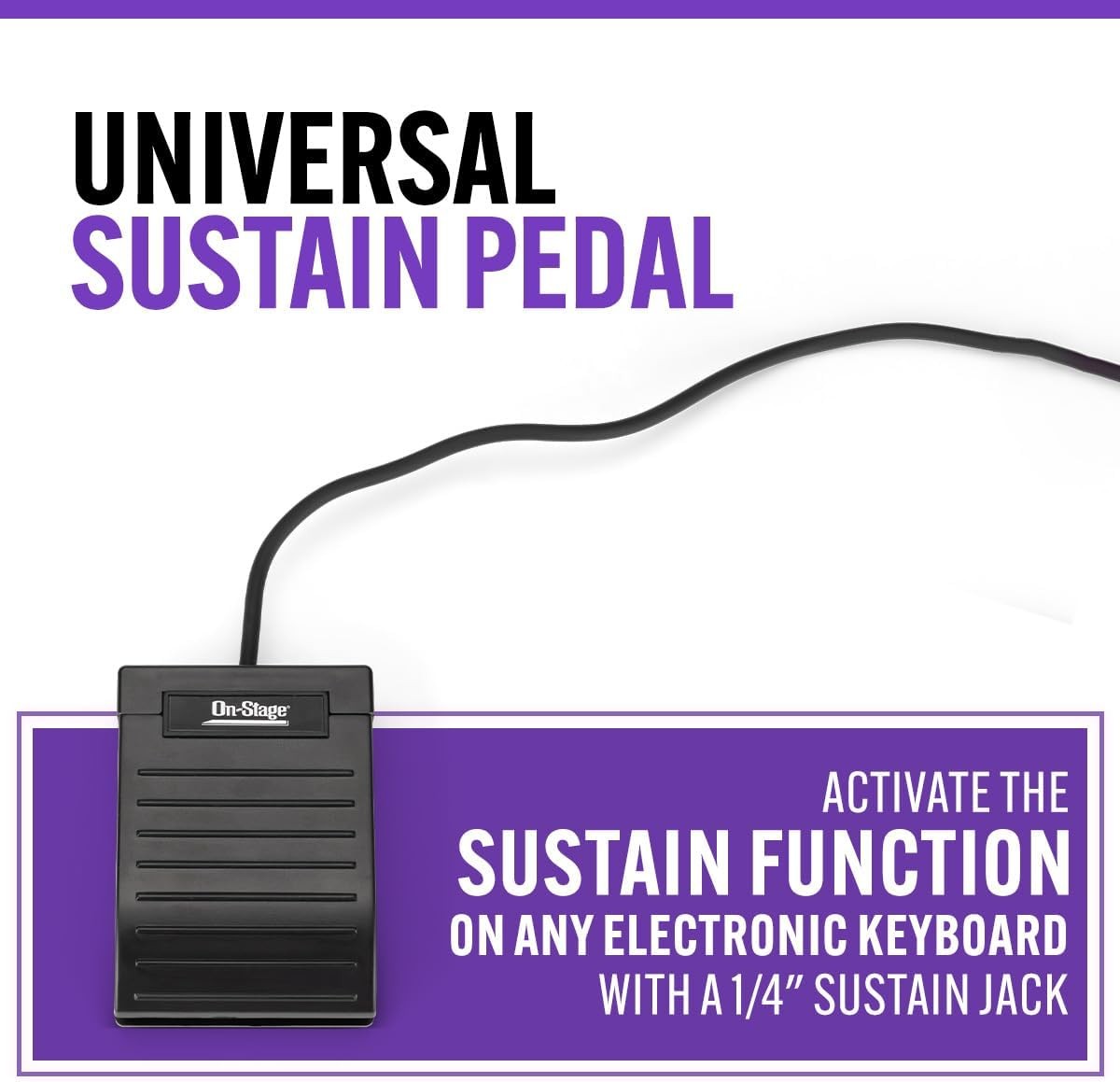 On-Stage KPK6520 Keyboard Stand/Bench Pack with KSP20 Sustain Pedal 614590