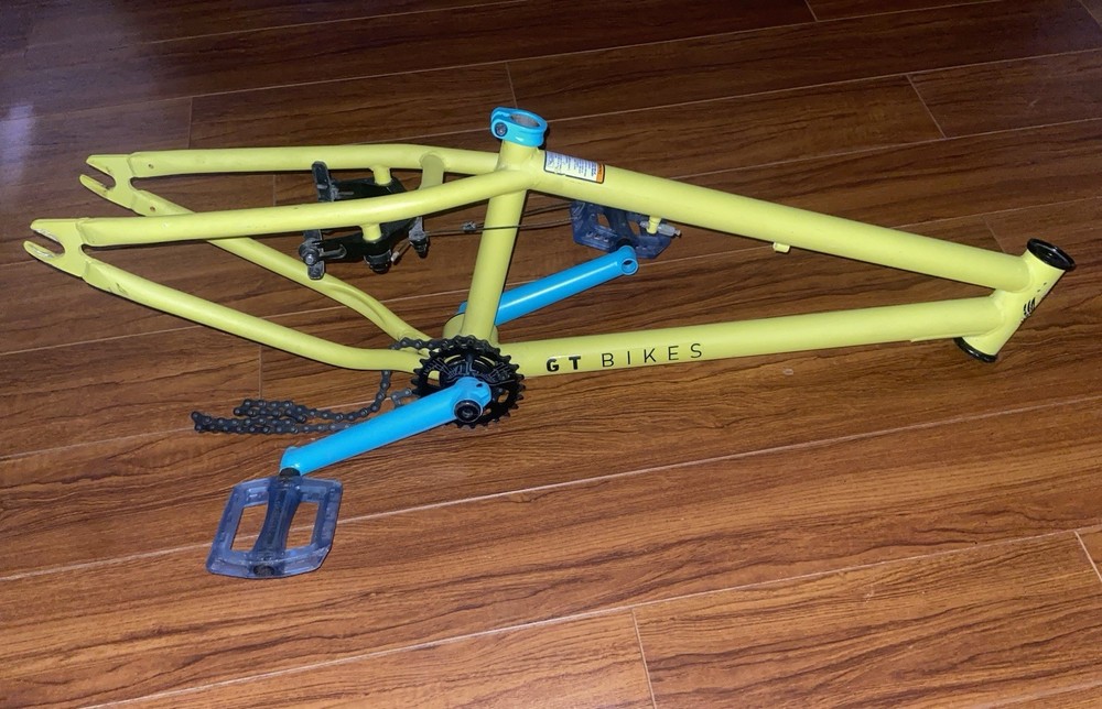 YELLOW GT BMX FRAME!