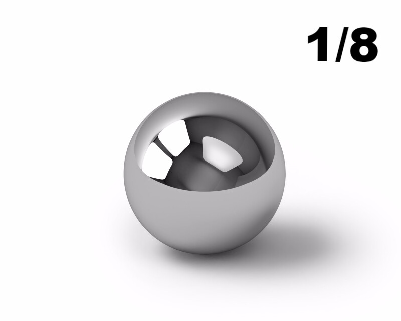 1 LB 1/8" 304 Stainless Steel Ball Tumbling Media Ball Shot Tumbler Finishing