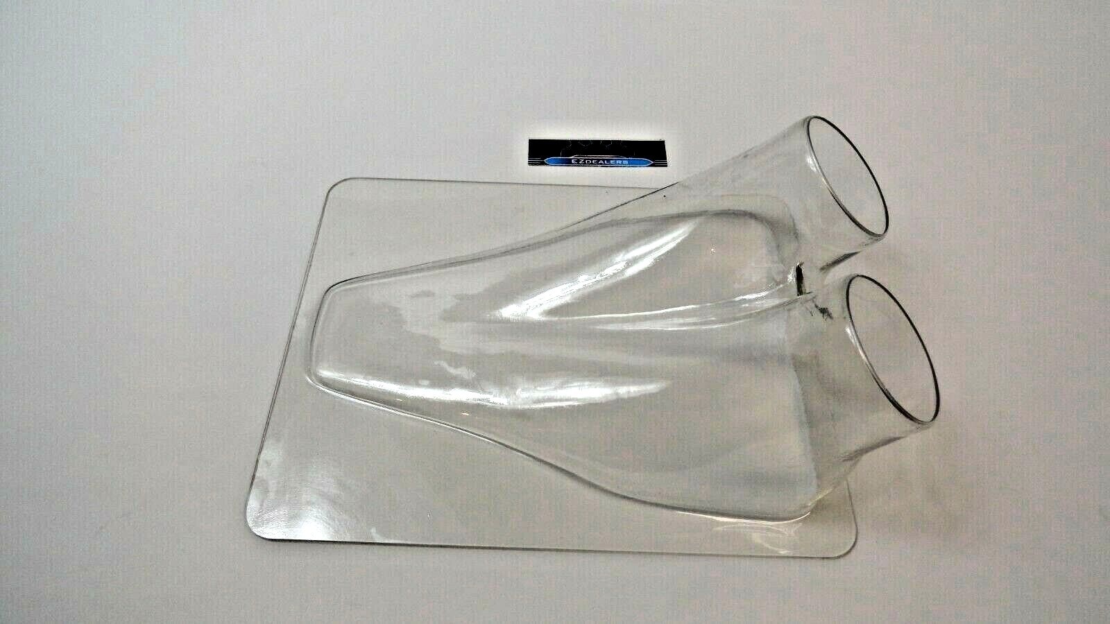 Dual 3" Clear NACA Air/Brake Duct,NACA Duct 3" Tube Molded Plastic