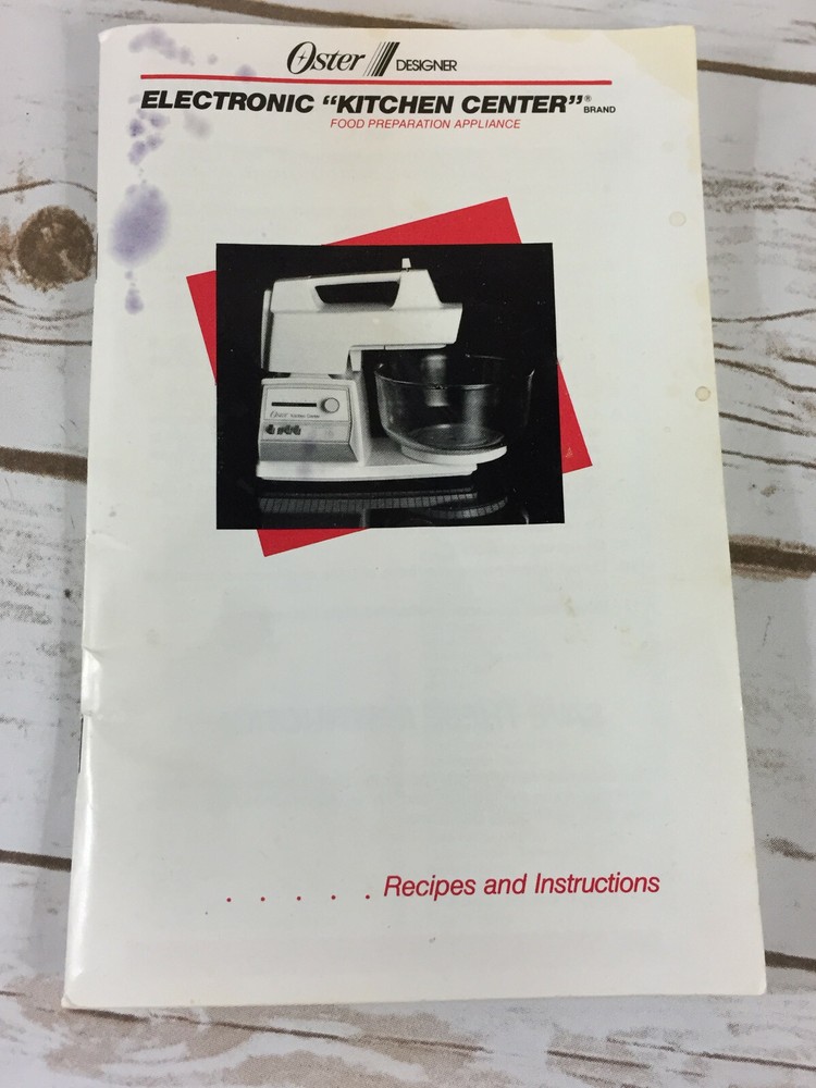Oster Designer Cookbook Recipes Instructions