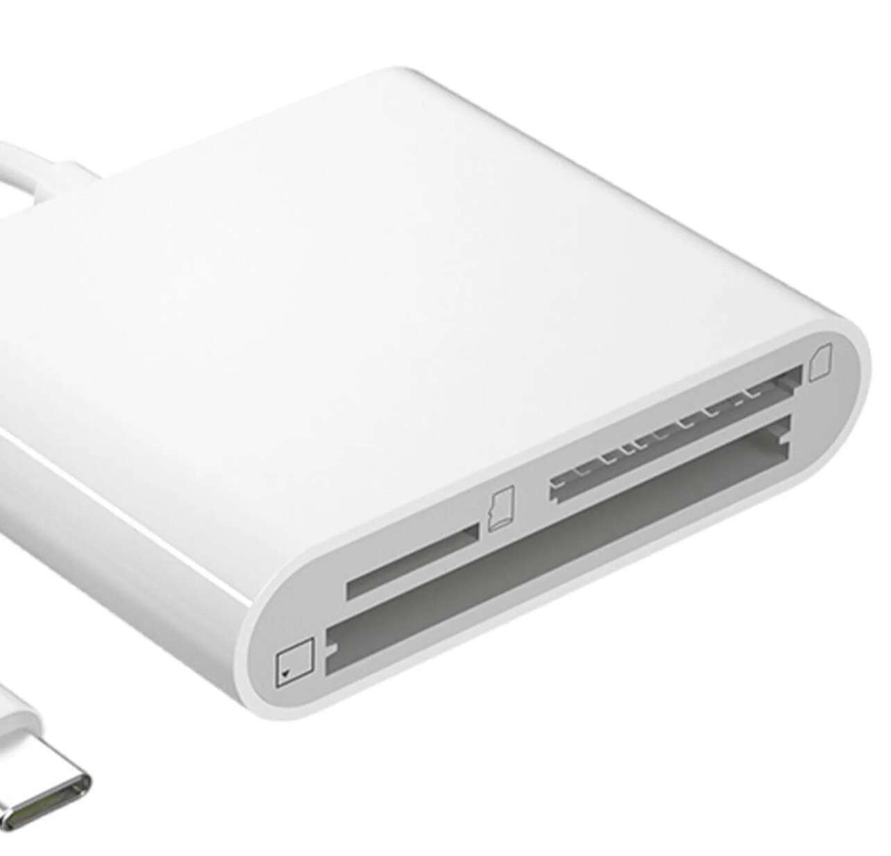 CF SD Card Reader USB Compact Flash Card Reader 3-Slot Memory Card