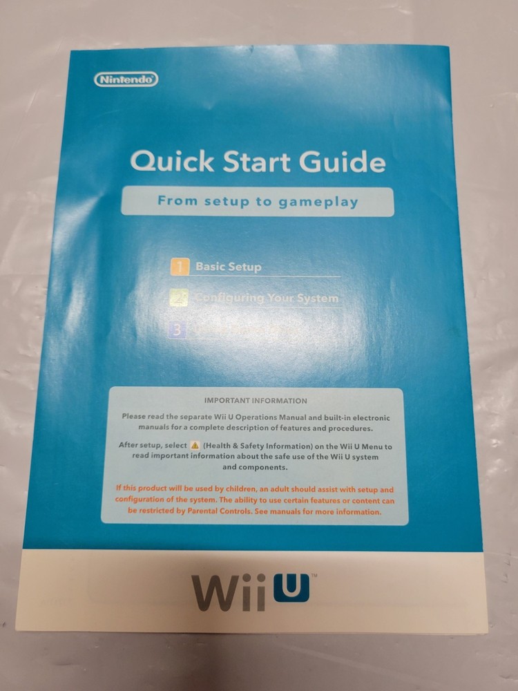 ¤ Wii Quick Setup Installation ¤ Manual Instruction Booklet Guide Authentic