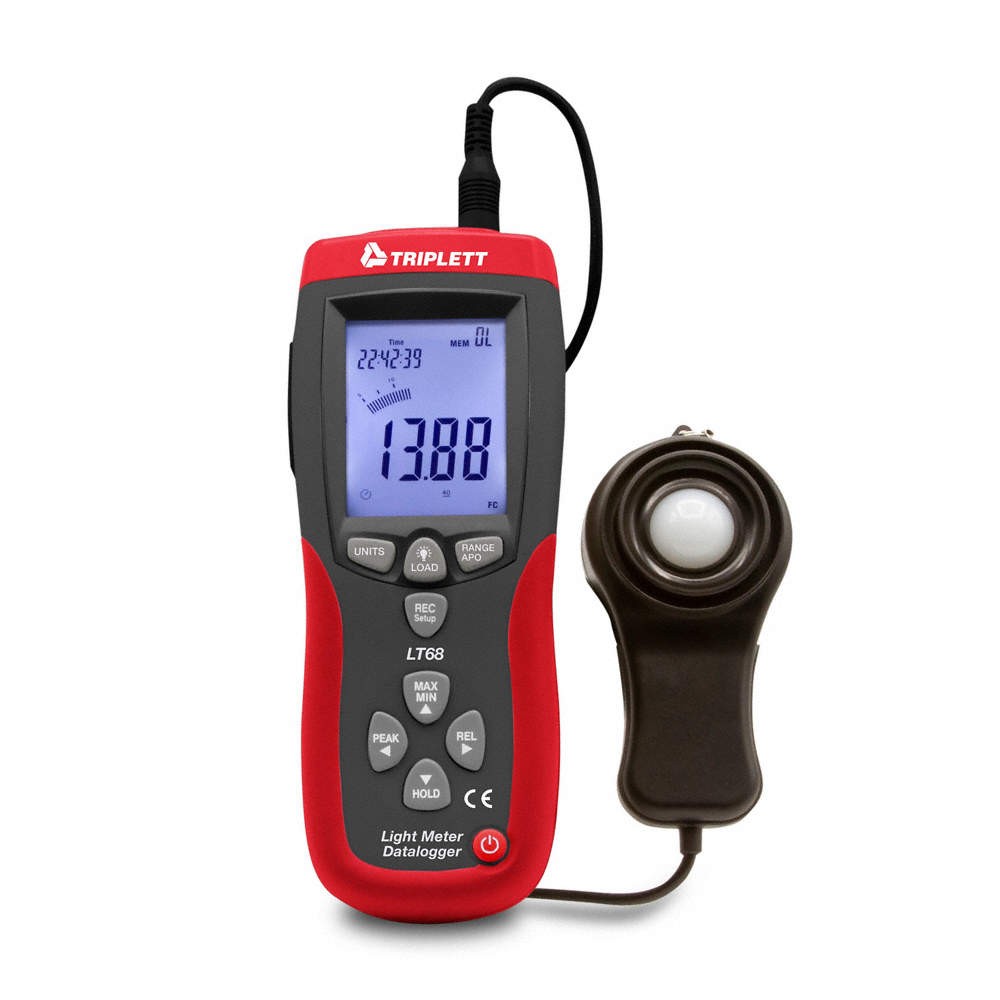 TRIPLETT LT68 LightMeter, +/-5%Light ACC", FullSize, 783AN8