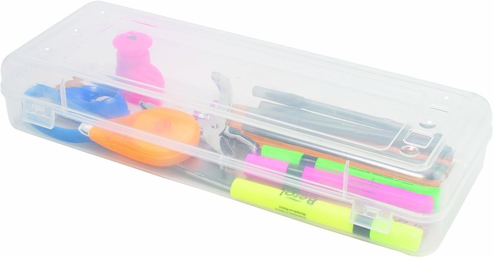 ADVANTUS Stretch Art Box Storage Case, Single, Clear