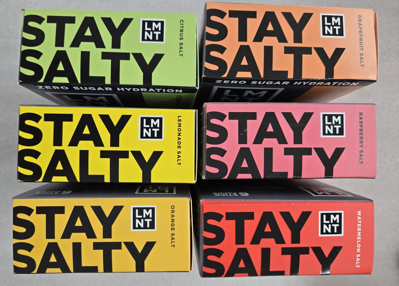 LMNT Zero-Sugar Electrolytes Drink Variety 36 Pack 6 Flavors Non-Caffeinated