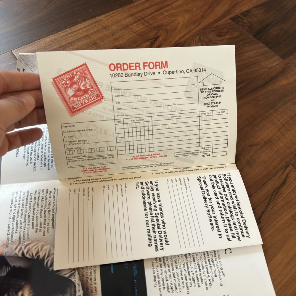 Apple Spring 1981 Catalog Computer Software Technology Magazine Vintage Print