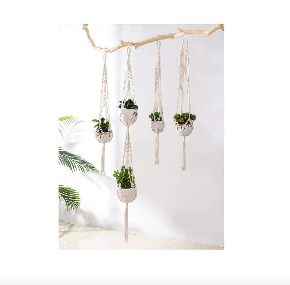 5pc. Macramé Plant Hangers