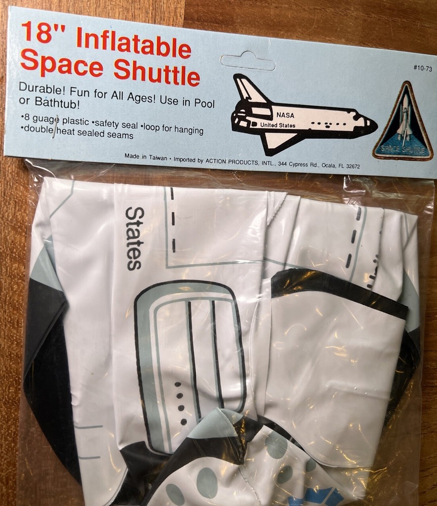 Vintage 18” Inflatable Space Shuttle NASA