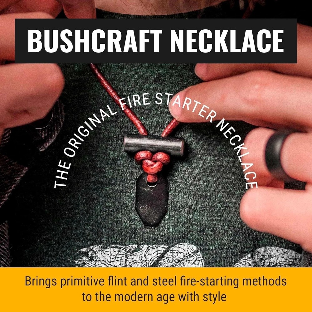 Handcrafted Fire Starter Necklace - American Craftsmanship