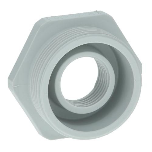 2pc ALTECH CORP 7008530 Reducer M32 to M16, Polyamide, Gray