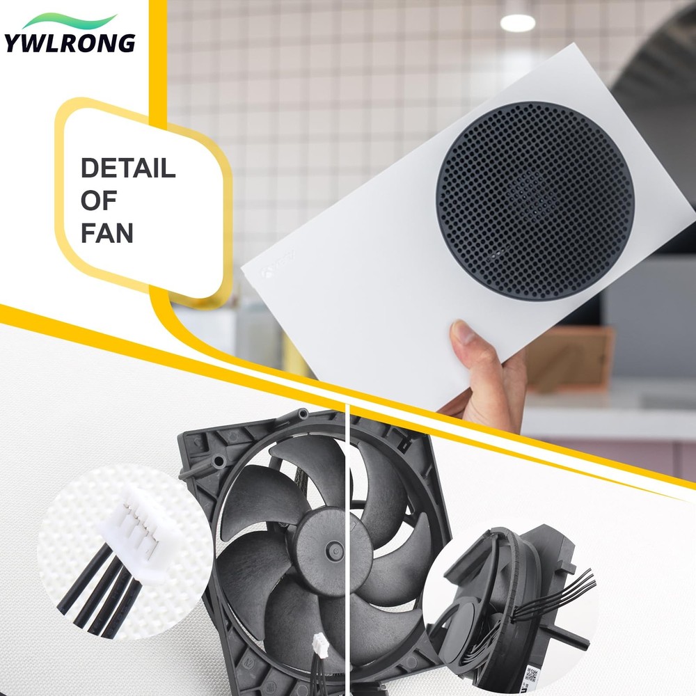 Internal Cooling Fan for Xbox Series S Console Cooler Replacement CPU...