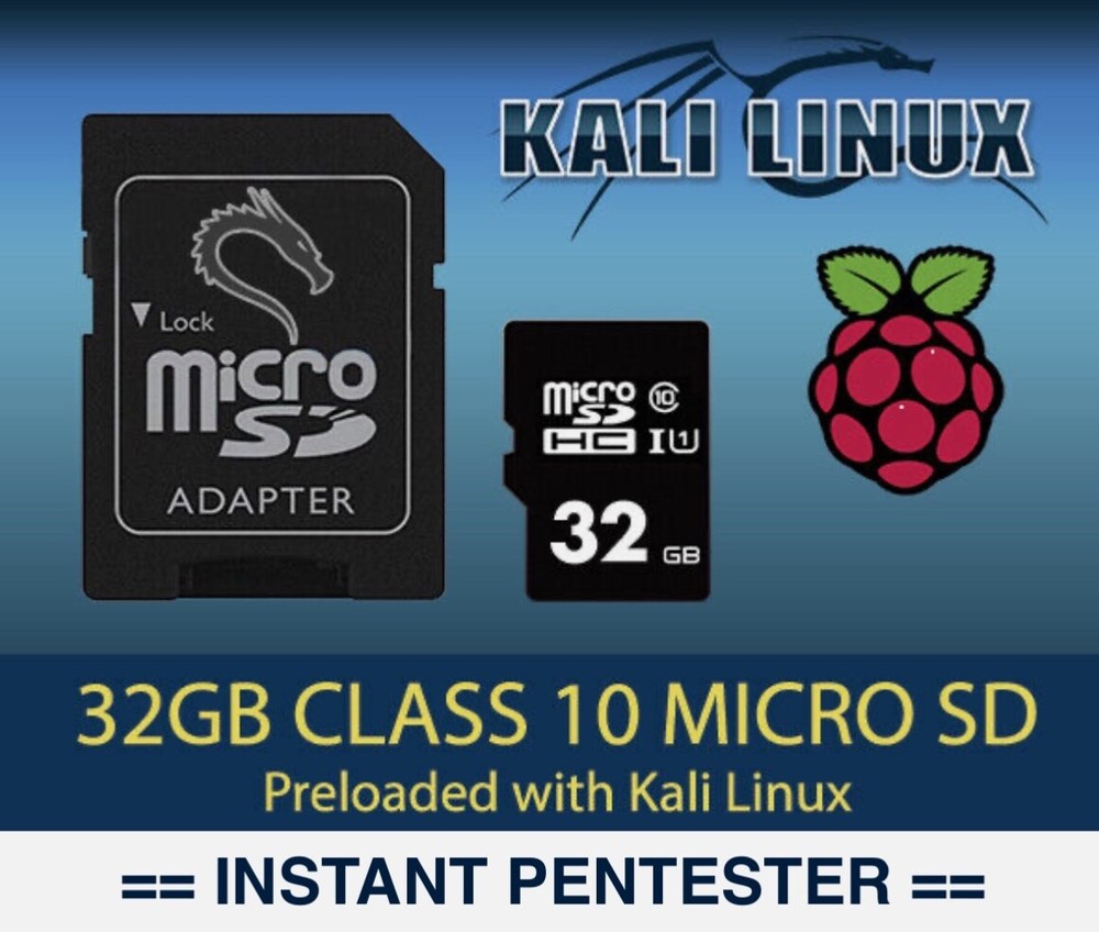 Kali Linux 2024.4 for Raspberry Pi micro SD Card for RPI 2, 3, 4 & 400