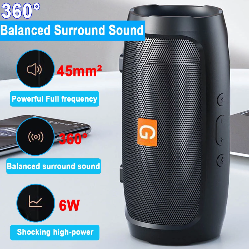 FRAZCOM Bluetooth Speaker, Portable Wireless Speaker for Family/Party/Great Gift