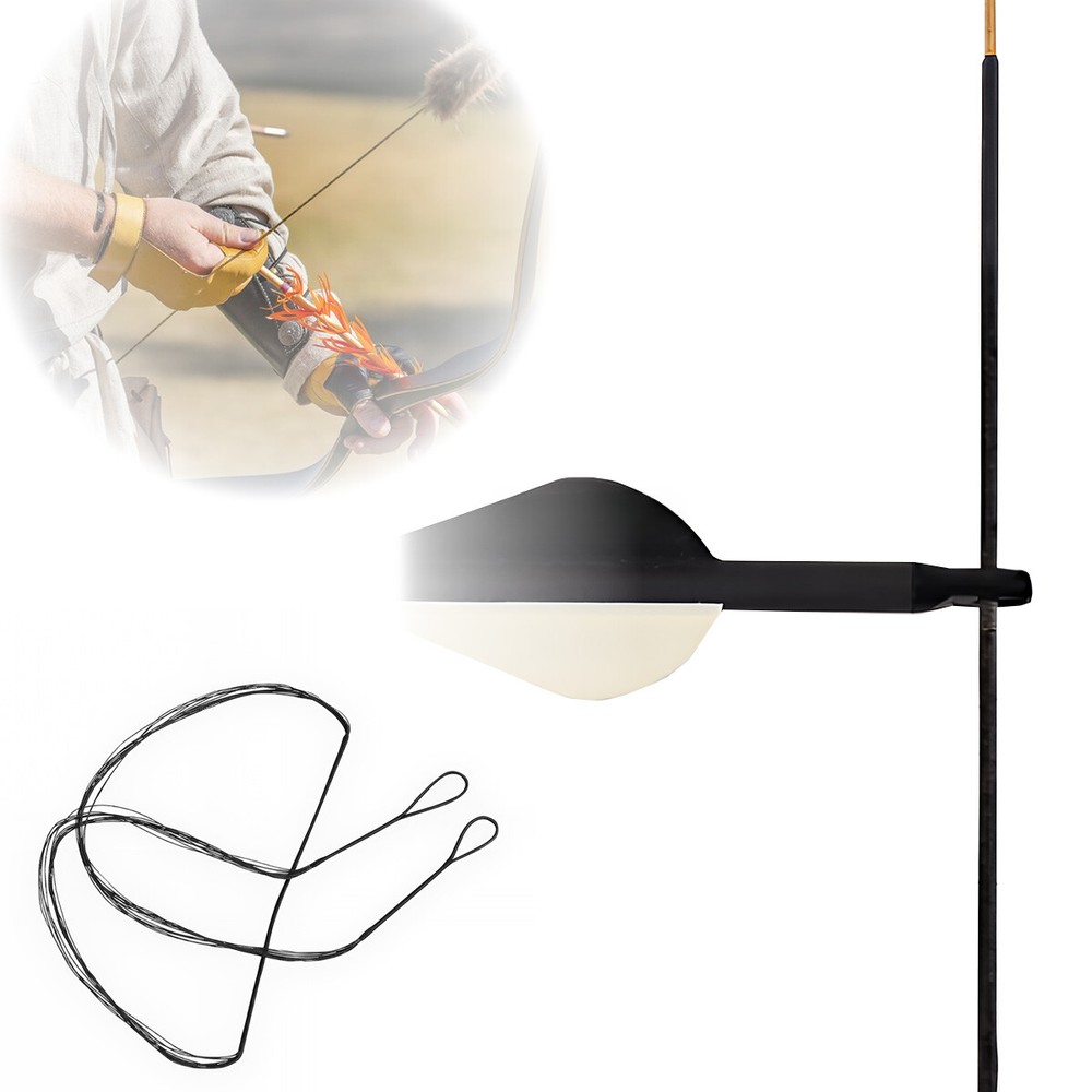 12 Strands Bow String Replacement for 57" Recurve Bow and Long Bow Bowstrings