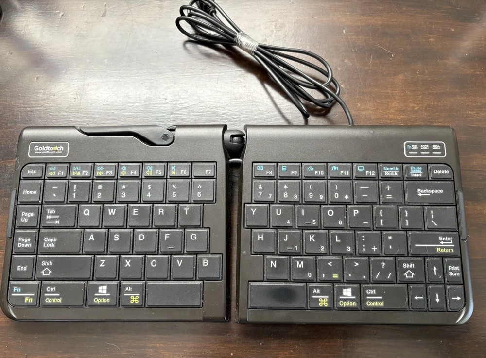 Goldtouch SK-2721 Adjustable MAC/PC Ergonomic Foldable Mobile Wired Keyboard