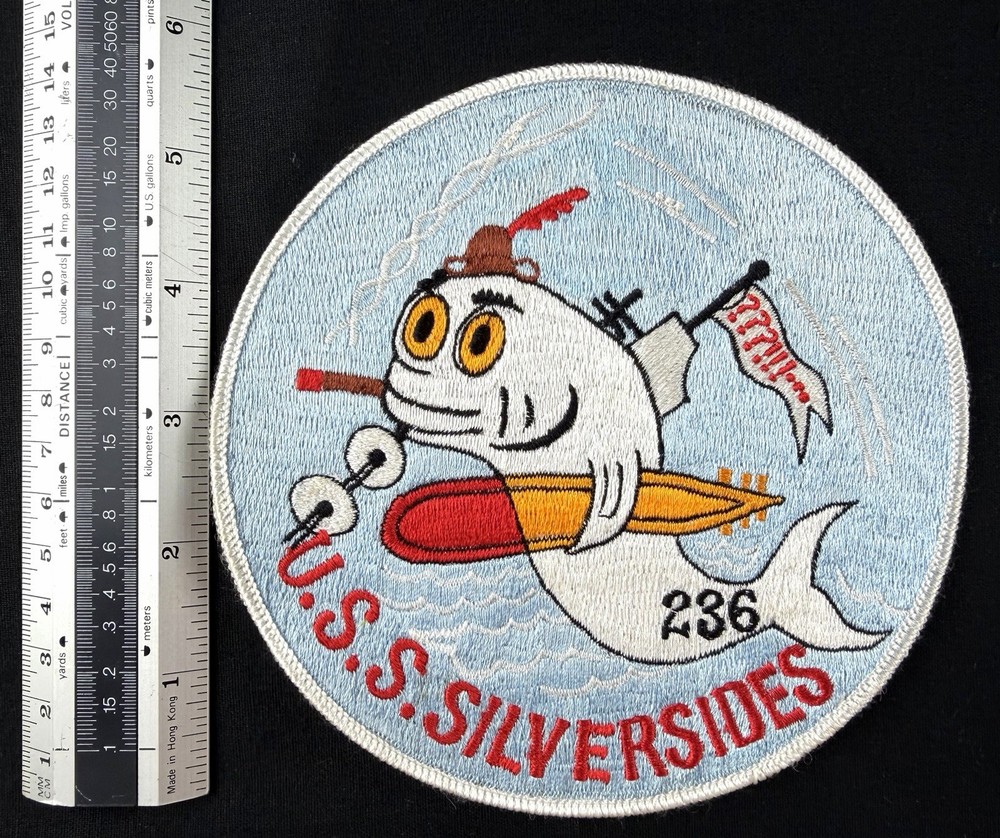 USN Submarine Patch - USS Silversides - SS 236 - Large 6” Jacket Patch