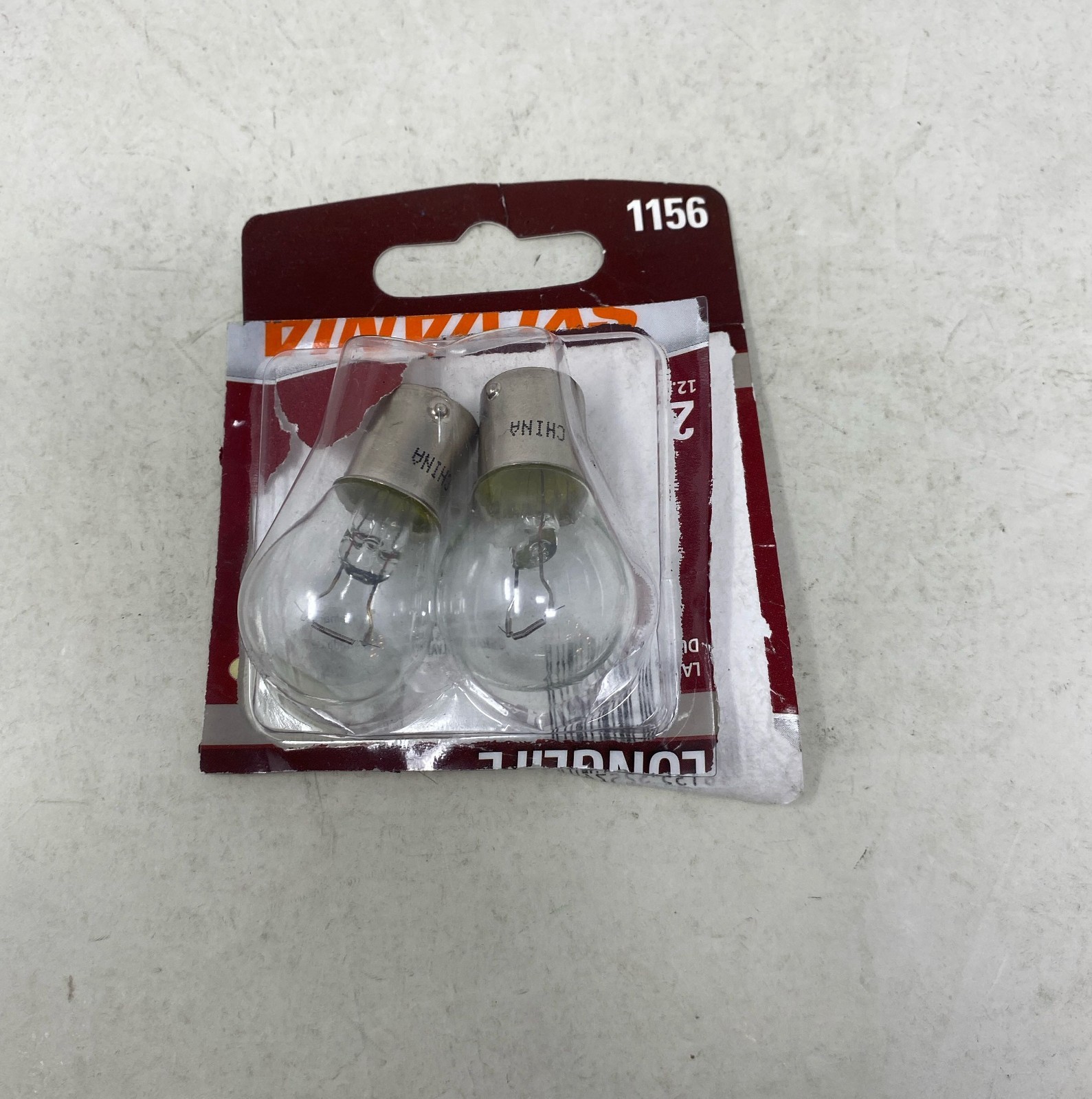 SYLVANIA 1156 Long Life Miniature Bulbs 2-Pack - Clear, 12V Standard